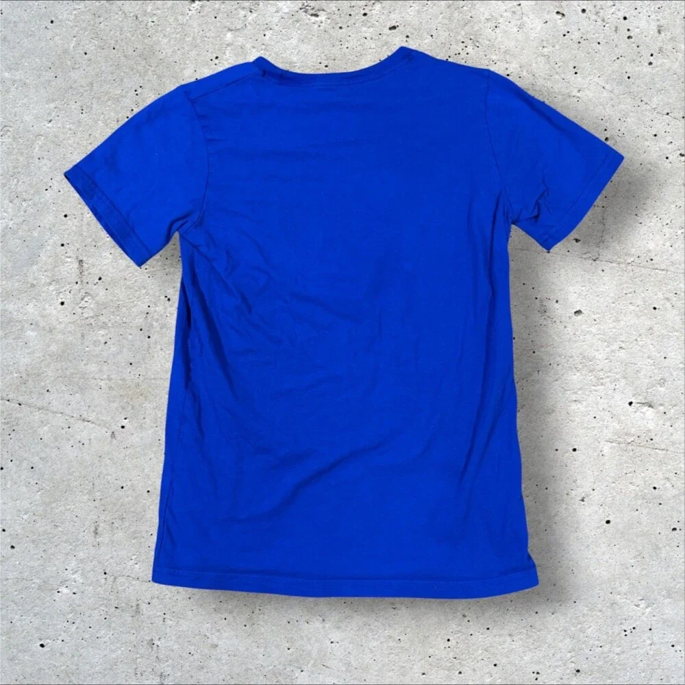 Nike Denver Broncos Vintage D Logo Graphic T Shirt Youth Size Large L 14-16 Blue